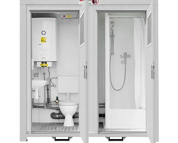 BLOC SANITAIRE 1 TOILETTE + DOUCHE ET LAVABOT EN OPTION – Image 2