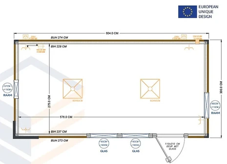 Conteneur Bureau 6×3 mètres Modèle Berlin : bureau modulaire isolé et prêt à installer – Image 4