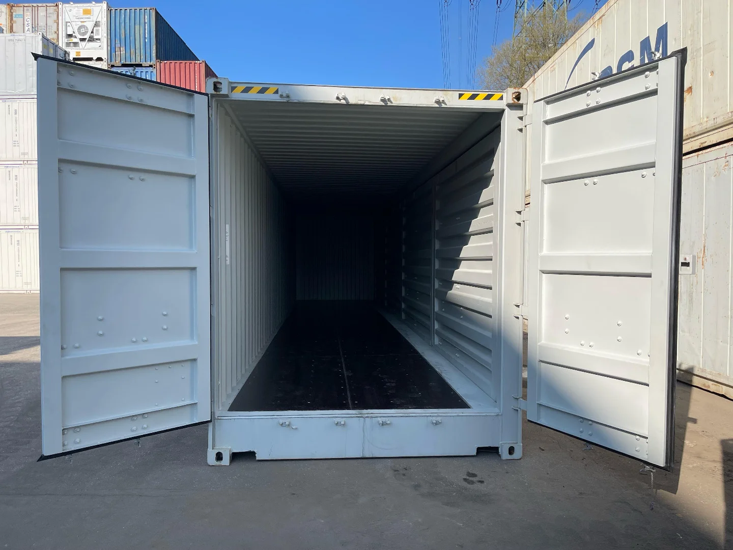 Conteneur 40 pieds Open Side à ouverture latérale – Haute Capacité RAL 7035 – Image 2